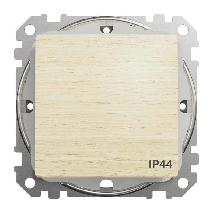 Одноклавішний перемикач 10 АХ, IP44, Береза Sedna Elements Schneider Electric