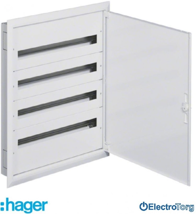 купить купить Щит Univers IP30/I 770x766x110мм 144 мод. (4x36 мод.) Hager (Хагер)  