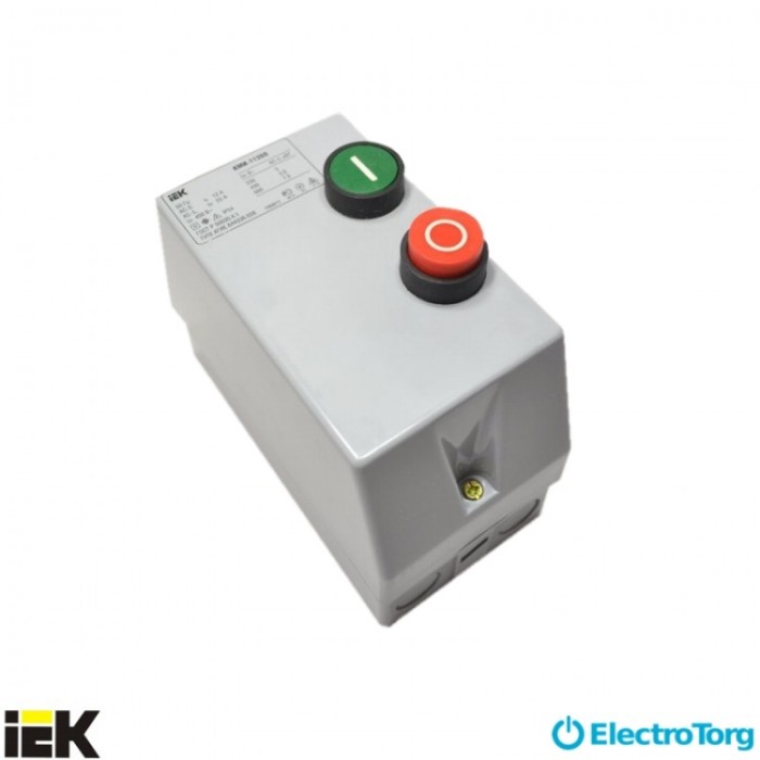купить купить Контактор КМИ11260 12А в оболочке Ue=380В/АС3 IP54 ИЭК (IEK)  