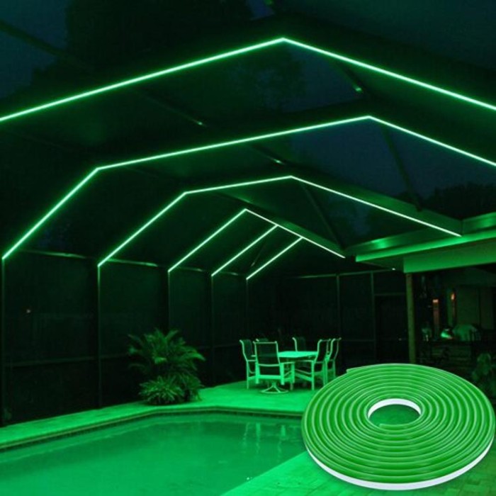 купить купить Светодиодная лента NEON 12В JL 2835-120 G IP65 зеленый, герметичная, 1м, Biom  