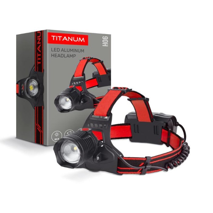 купить купить Налобний світлодіодний ліхтарик TITANUM TLF-H06 800Lm 6500K  