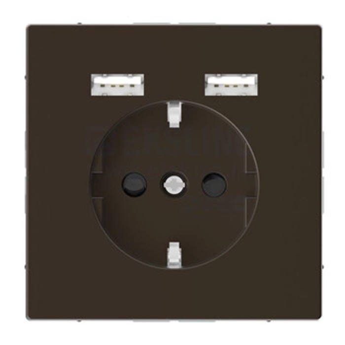 купить купить Розетка Schuko с 2- USB 2,4 A мокко SD Schneider Electric (Шнайдер Электрик)  