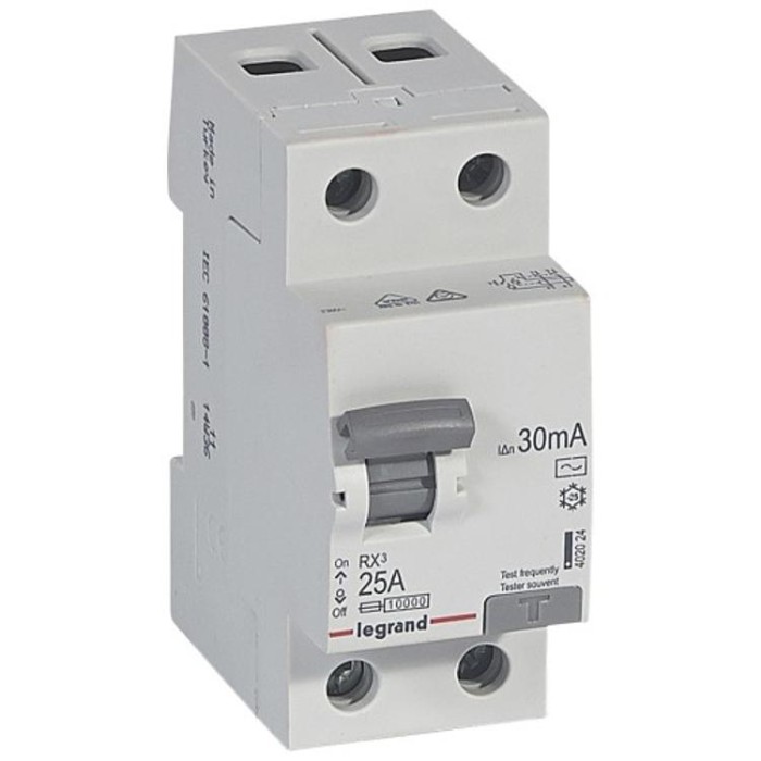 купить купить Диференційне реле Legrand RX3, 2Р, 40А, 30mА, Тип&quot;АС&quot;  