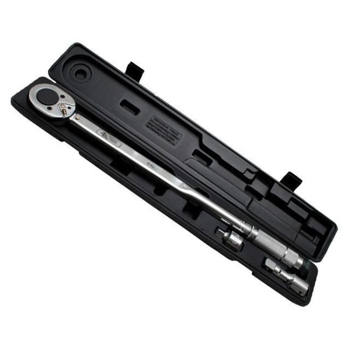 купить купить Динамометрический ключ 3/4&quot;70-420 NM, переходник 3/4&quot;х 1/2'', удлинитель 100 мм 3/4&quot;INTERTOOL XT-9010  