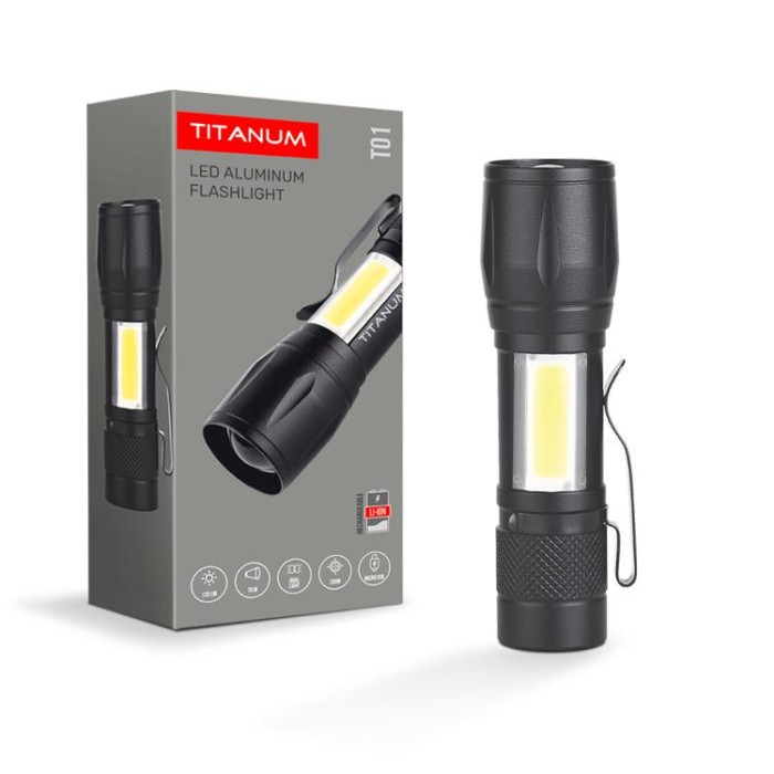 купить купить Портативний світлодіодний ліхтарик TITANUM TLF-T01 120Lm 6500K  