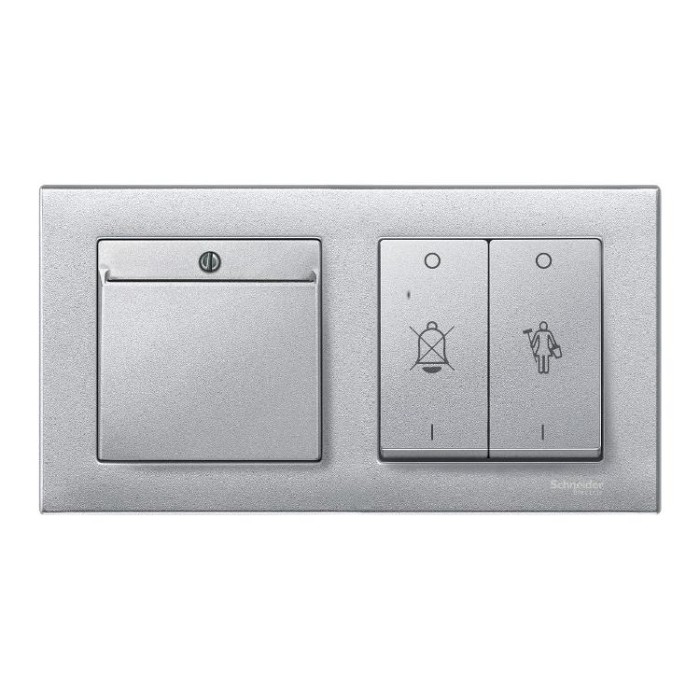 купить купить Рамка 2-м алюминий Merten M-PLAN Schneider Electric (Шнайдер Электрик)  