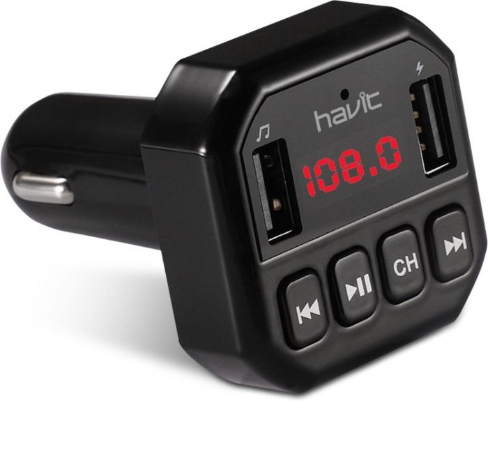 купить купить FM модулятор HAVIT HV-FM808BT Black  