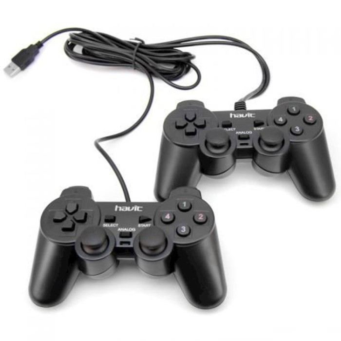 купить купить Ігровий дротовий геймпад HAVIT HV-G61 USB Double  
