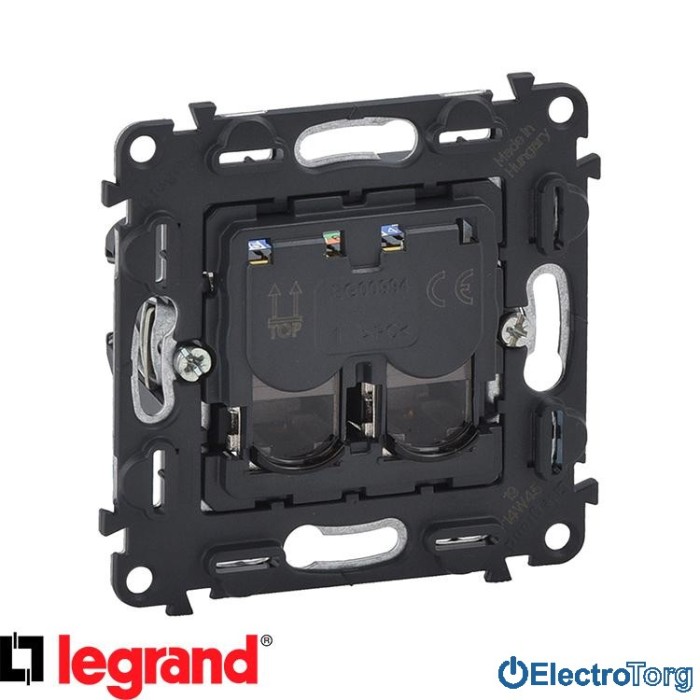 купить купить Розетка компьютерная RJ45 6a UTP двойная Valena IN'MATIC Legrand  