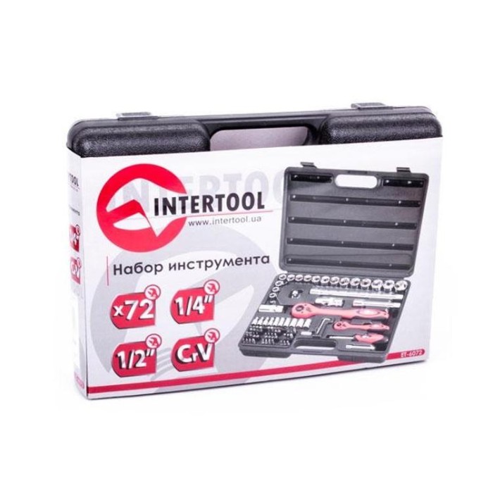 купить купить Набор инструмента 72 ед. INTERTOOL ET-6072  