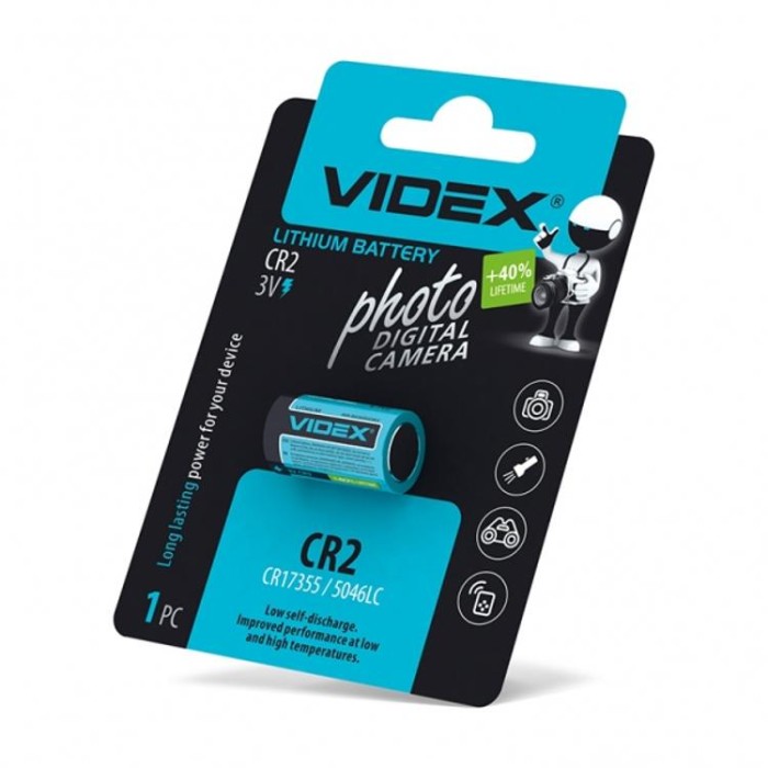 купить купить Батарейка літієва Videx CR2 1шт BLISTER CARD  