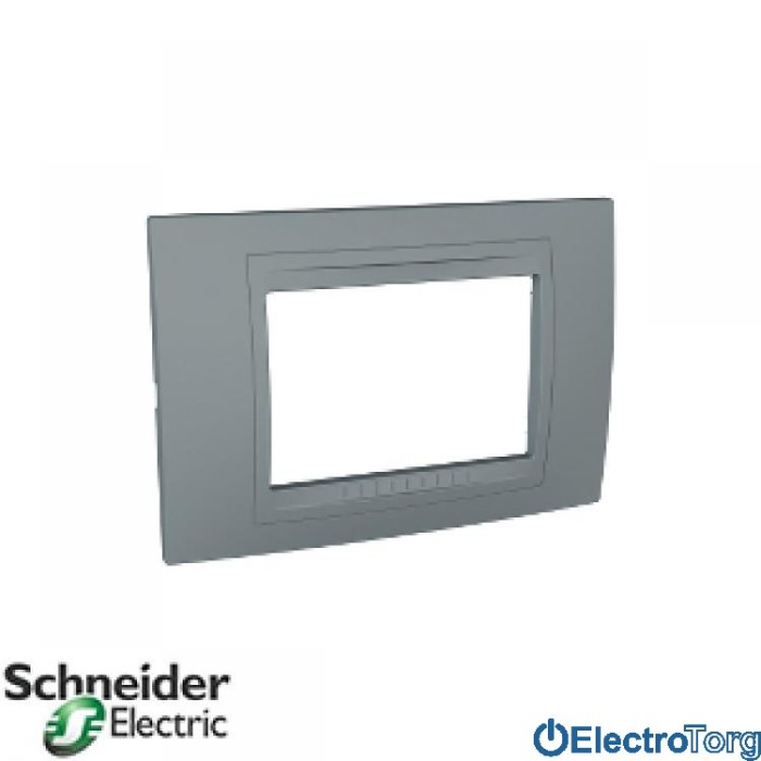 купить купить Рамка 3-модульная горизонтальная Unica Allegro Schneider  