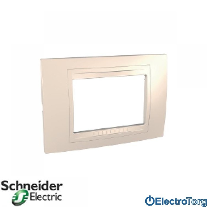 купить купить Рамка 3-модульная горизонтальная Unica Allegro Schneider  