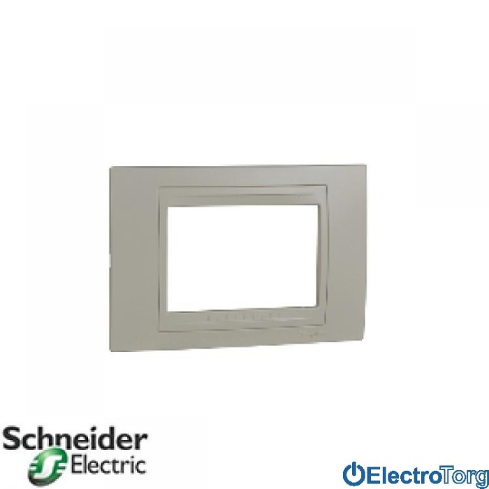 купить купить Рамка 3-модульная горизонтальная Unica Allegro Schneider  