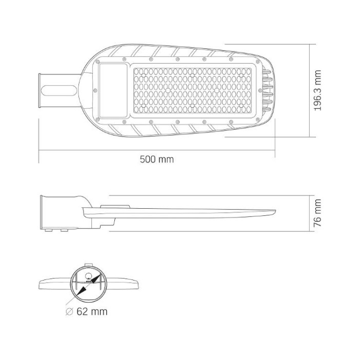 купить купить LED ліхтар вуличний IP65 100W 10000Lm 5000K VL-SLE16-1005  