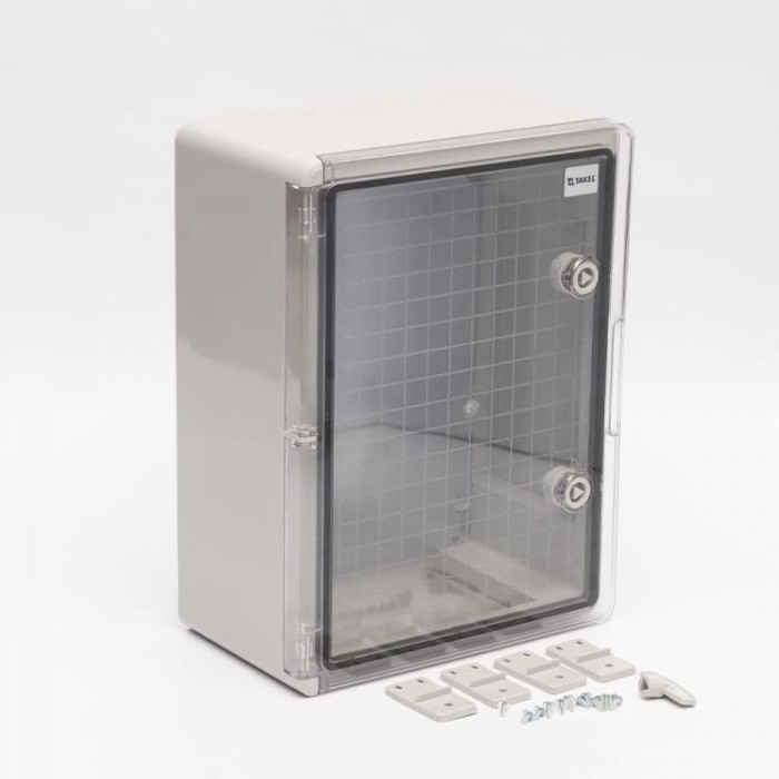 Корпус пластиковий ударостійкий (щит) 350x500x190мм з проз. дв. IP65 Takel