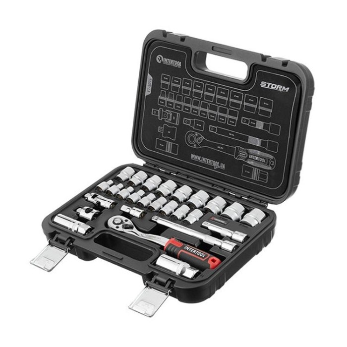 купить купить Набор инструментов 3/8&quot;, 26ед., Cr-V STORM INTERTOOL ET-8026  