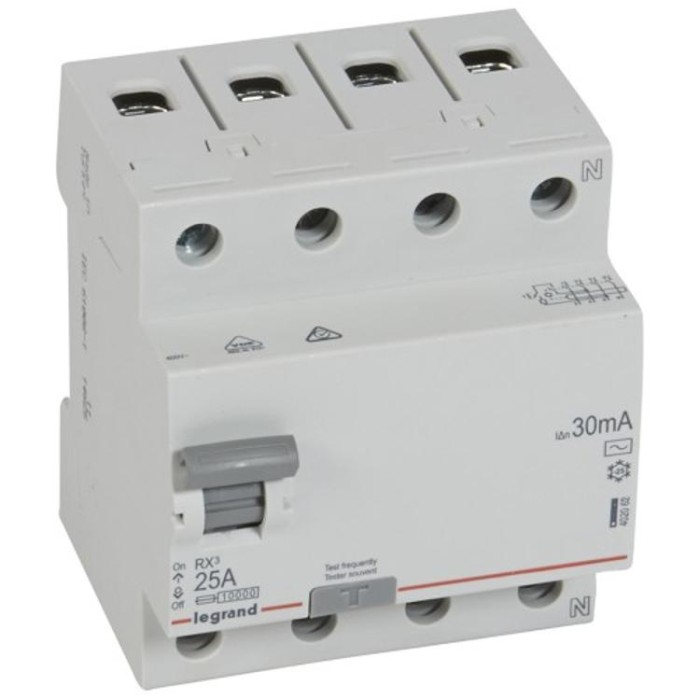 купить купить Диференційне реле Legrand RX3, 4Р, 25А, 30mА,Тип&quot;АC&quot;  