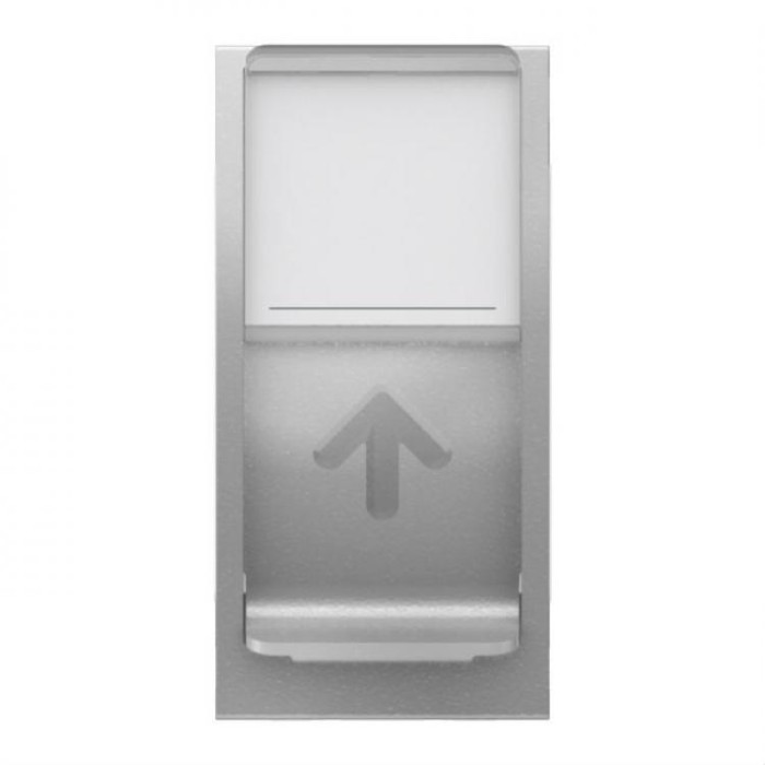 купить купить Накладка RJ45 1 модуль алюминий Unica New Schneider Electric (Шнайдер Электрик)  