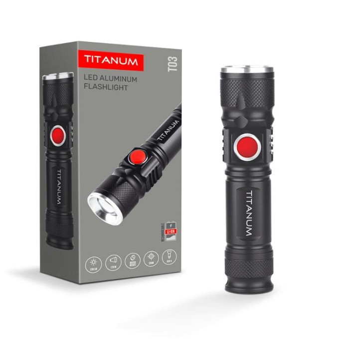 купить купить Портативний світлодіодний ліхтарик TITANUM TLF-T03 230Lm 6500K  