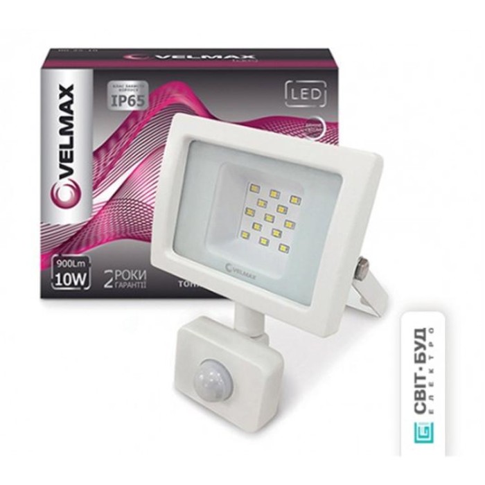 купить купить LED прожектор, 10W, 6200K, 900Lm, угол 120° Velmax  