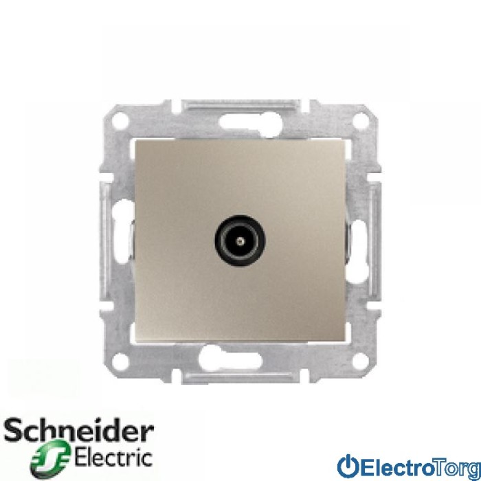 TV розетка оконечная 1Дб титановая Sedna Schneider Electric (Шнайдер Электрик)