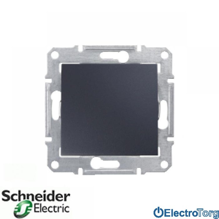 Кнопочный выключатель графитовый Sedna Schneider Electric (Шнайдер Электрик)