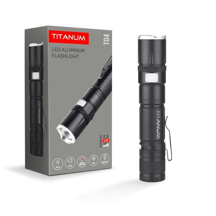 купить купить Портативний світлодіодний ліхтарик TITANUM TLF-T04 300Lm 6500K  