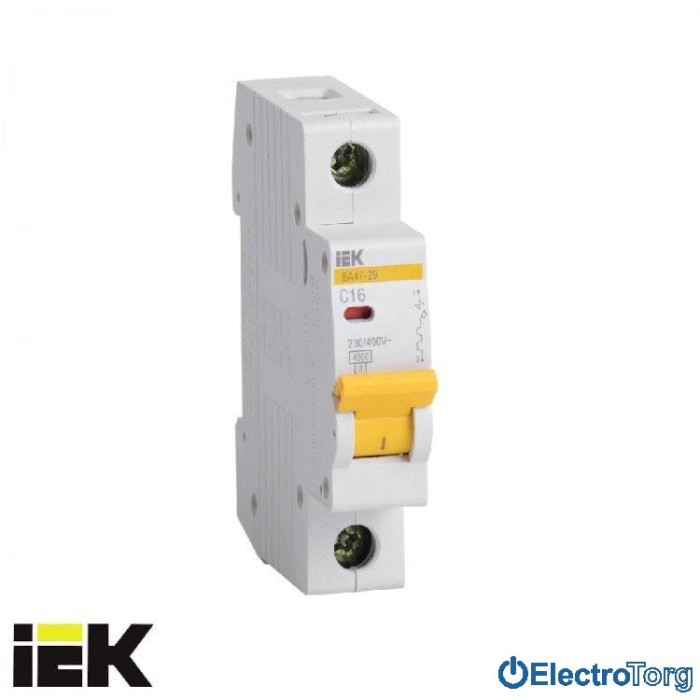 купить купить Автоматический выключатель ВА47-29 1P 4,5кА С 50А ИЭК(IEK)  