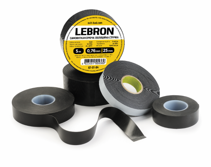Самовулканізуюча ізострічка 10кВ Lebron 0,76мм х 25мм х 5м