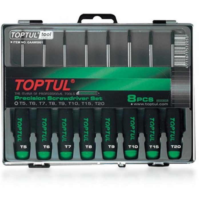 купить купить Набор отверток для точных работ TOPTUL (T5-T20) 8ед. GAAW0801  