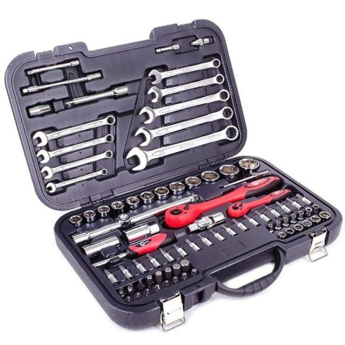 купить купить Профессиональный набор инструментов 1/2&quot;&amp;1/4&quot;; 82 ед INTERTOOL ET-6082  
