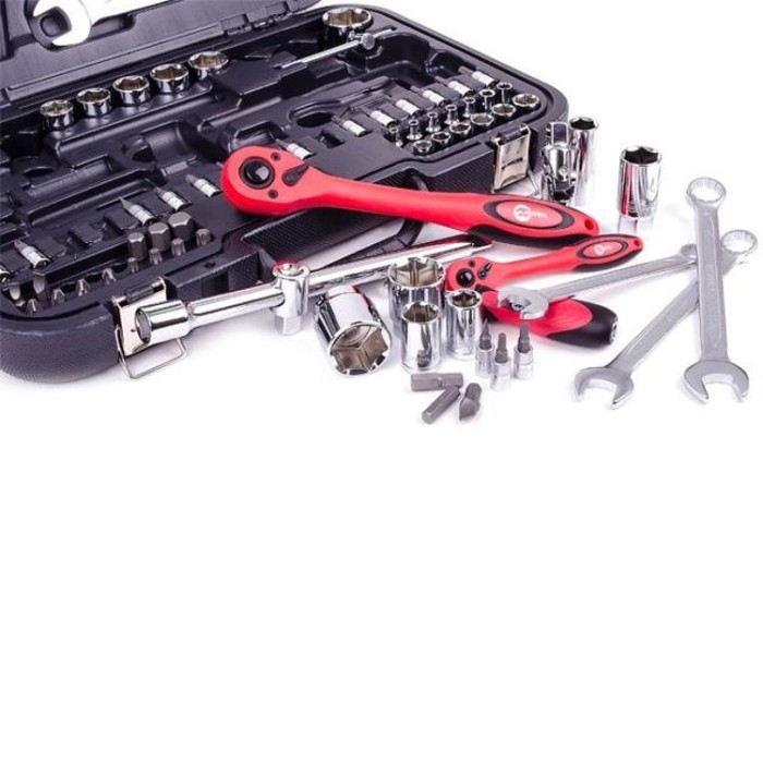 купить купить Профессиональный набор инструментов 1/2&quot;&amp;1/4&quot;; 82 ед INTERTOOL ET-6082  