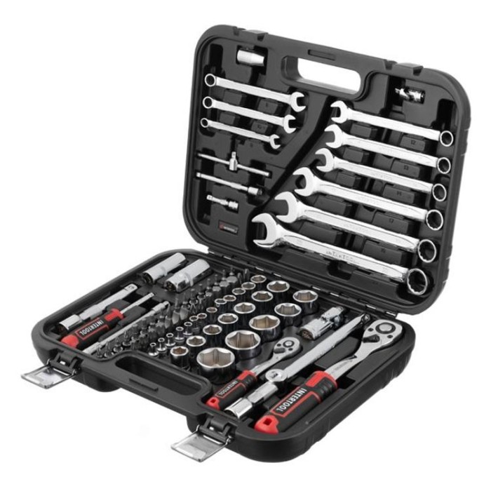 купить купить Набор инструментов 1/2&quot;&amp;1/4&quot;, 82ед., Cr-V STORM INTERTOOL ET-8082  