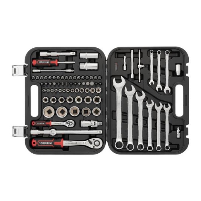 купить купить Набор инструментов 1/2&quot;&amp;1/4&quot;, 82ед., Cr-V STORM INTERTOOL ET-8082  