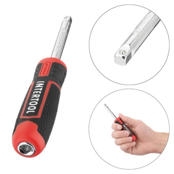 купить купить Набор инструментов 1/2&quot;&amp;1/4&quot;, 82ед., Cr-V STORM INTERTOOL ET-8082  