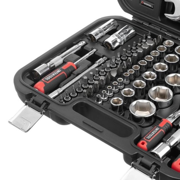 купить купить Набор инструментов 1/2&quot;&amp;1/4&quot;, 82ед., Cr-V STORM INTERTOOL ET-8082  