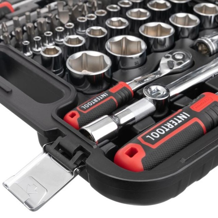 купить купить Набор инструментов 1/2&quot;&amp;1/4&quot;, 82ед., Cr-V STORM INTERTOOL ET-8082  