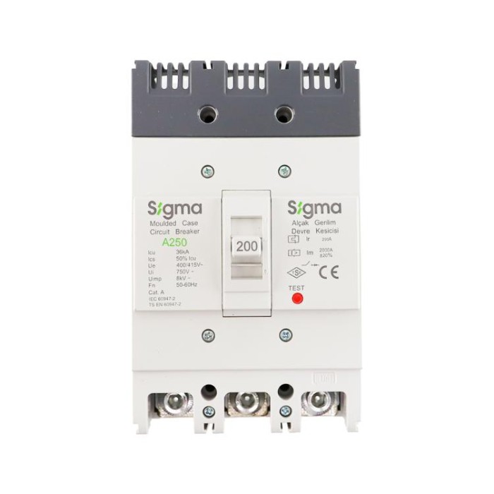 купить купить Автоматический выключатель силовой фиксированный SIGMA 3Р, 200A, 36кА  