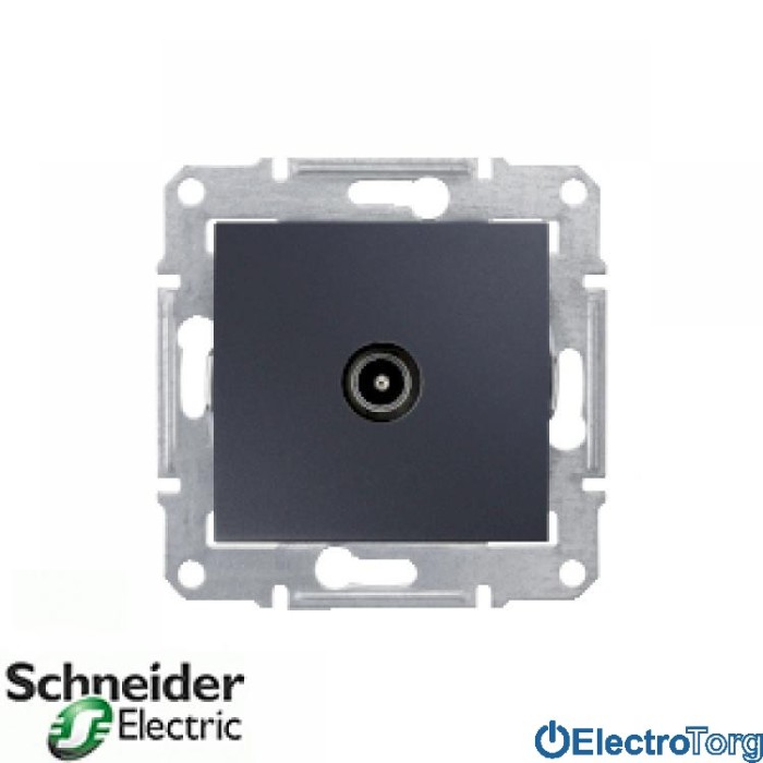 TV розетка оконечная 1Дб графитовая Sedna Schneider Electric (Шнайдер Электрик)