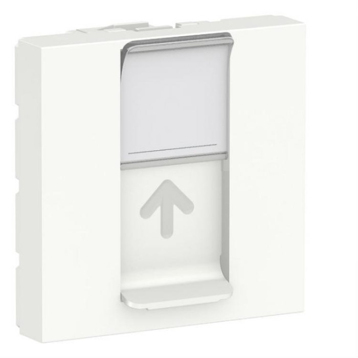 купить купить Накладка RJ45 2 модуля белый Unica New Schneidder Electric (Шнайдер Электрик)  