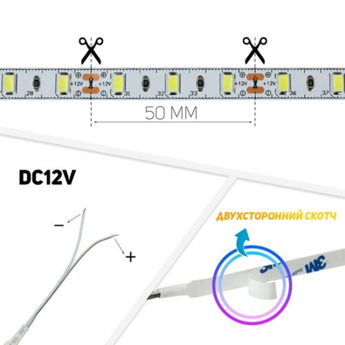 купить купить Светодиодная лента Professional G.2 5630-60 W белый, негерметичная, 1м, Biom  