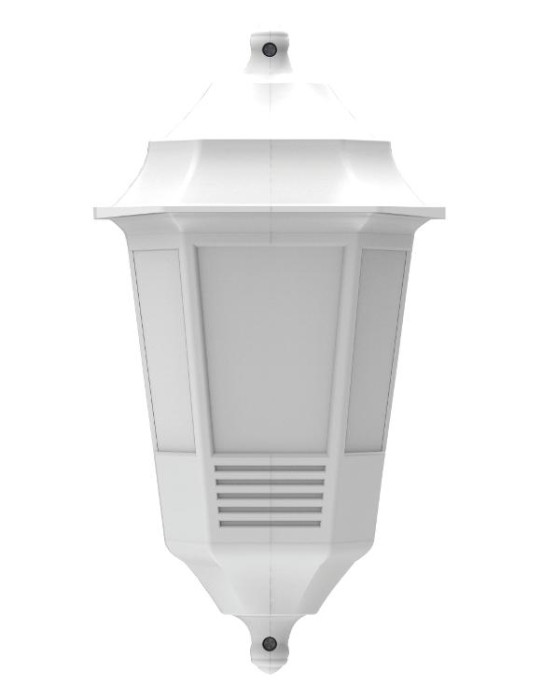 Світильник парковий FLORA, настінний, 40W, E27, IP44, ударост. PC/PP, білий, (016 038 412100)