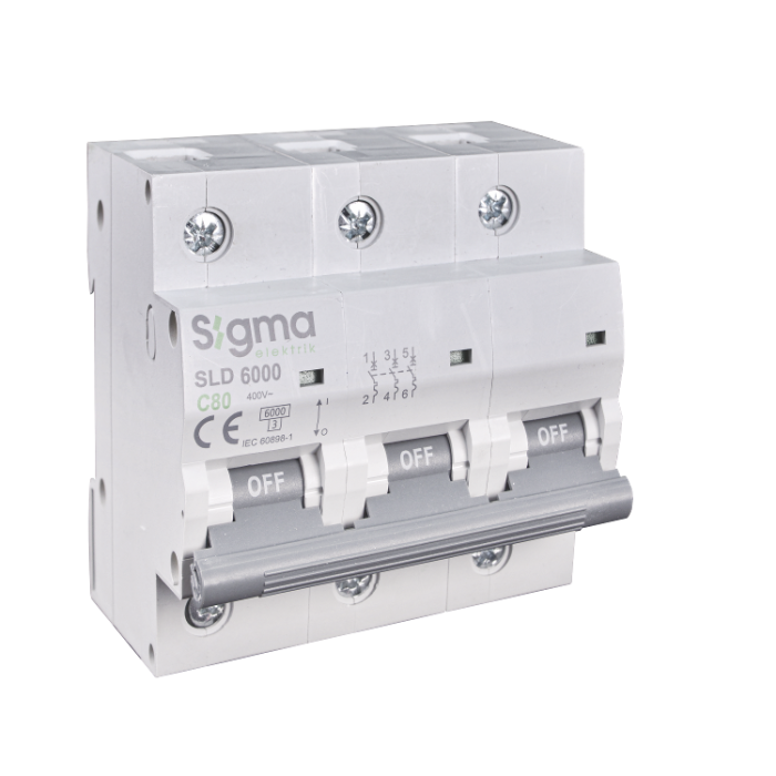 Авт. вимикач PRO SIGMA 6кА, 3Р, 125А &amp;quot;С&amp;quot; (6SL312C)