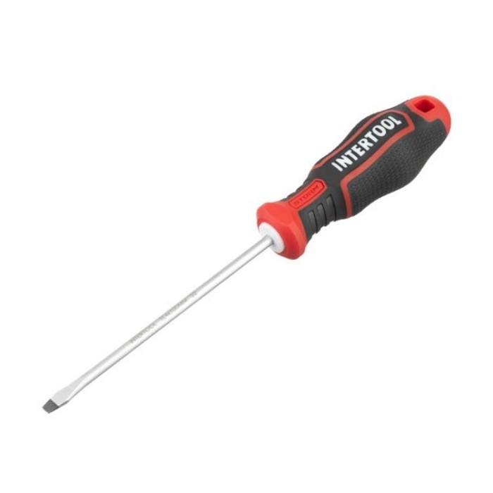 купить купить Отвертка шлицевая SL4.0*100 мм, S2, STORM INTERTOOL VT-3403  
