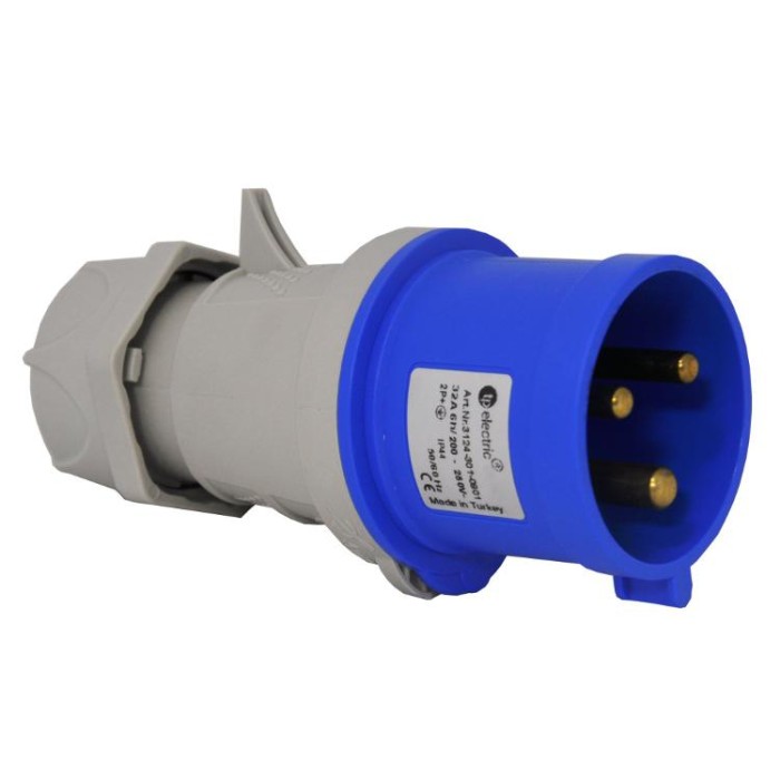 купить купить Вилка силовая 16А / 3 (2Р + РЕ) IP44, TP electric (3120-301-0901)  