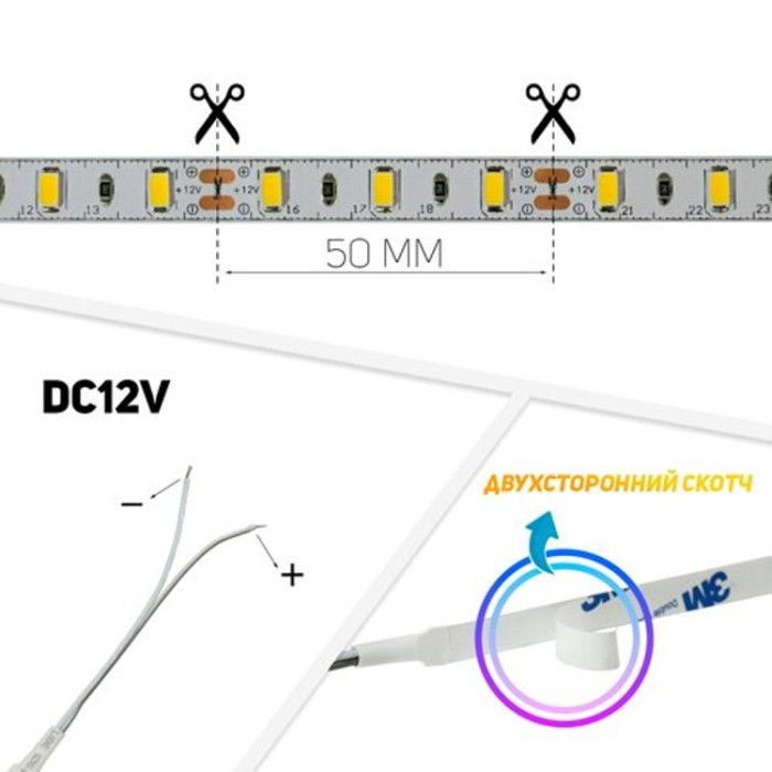купить купить Светодиодная лента Professional G.2 5630-60 WW теплый белый, негерметичная, 1м, Biom  