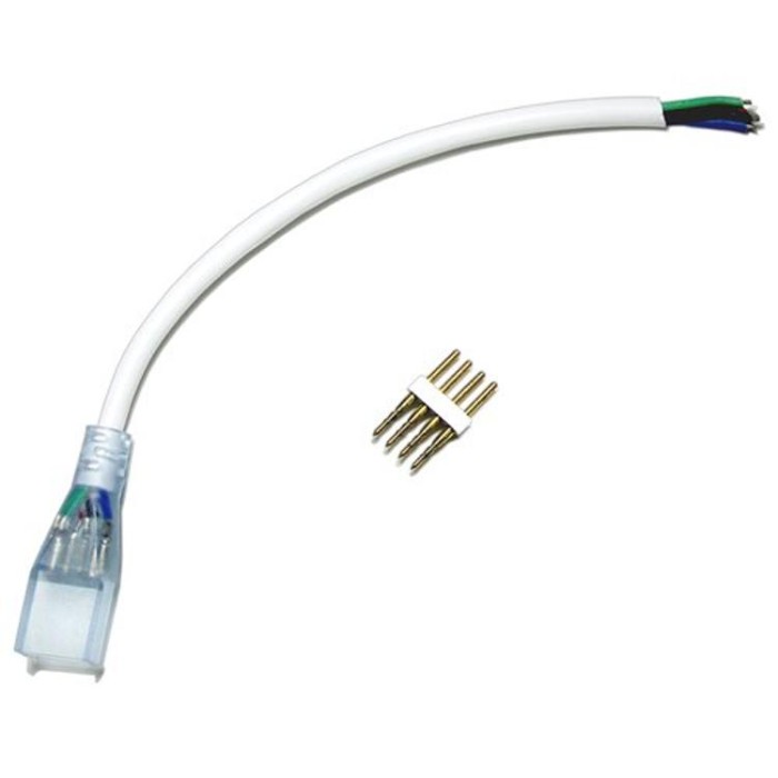 купить купить Коннектор для светодиодных лент 220В 5050 RGB (разъем-провод +4pin)  
