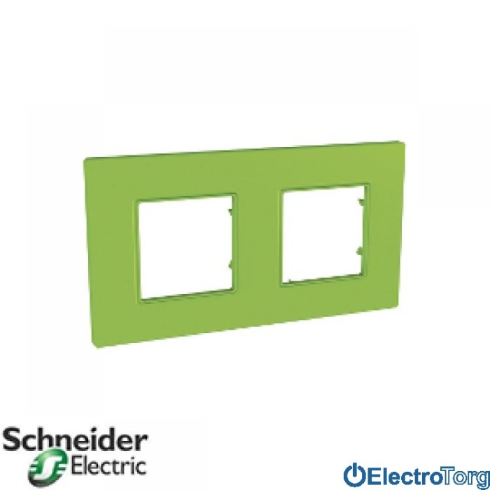 Рамка двойная горизонтальная Unica Quadro Natura Schneider