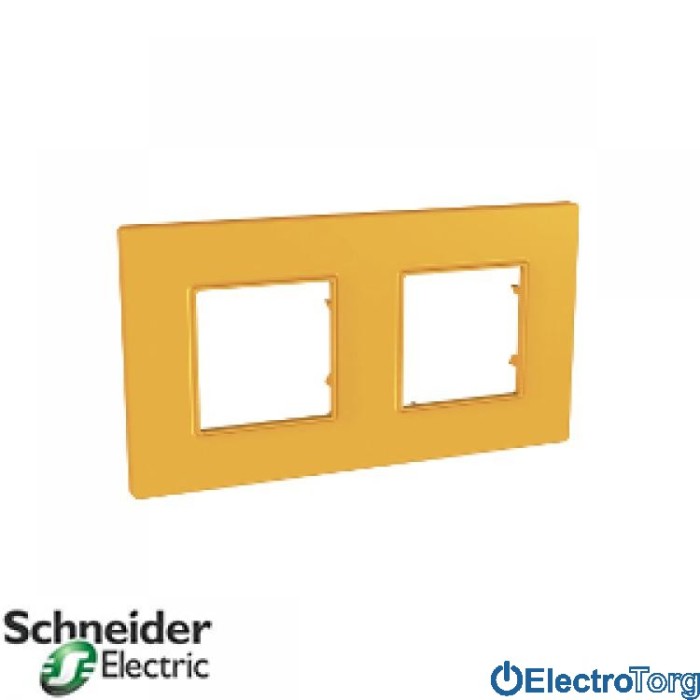 Рамка двойная горизонтальная Unica Quadro Natura Schneider